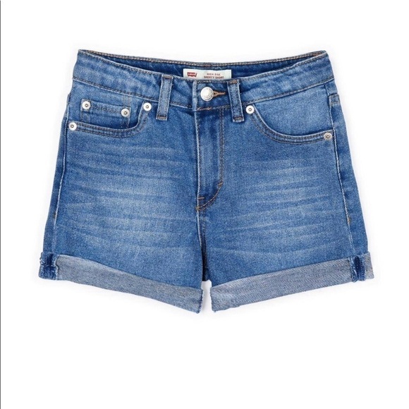 Levi's Other - Levi’s Girls Shorty Shorts Denim Cuff Shorts